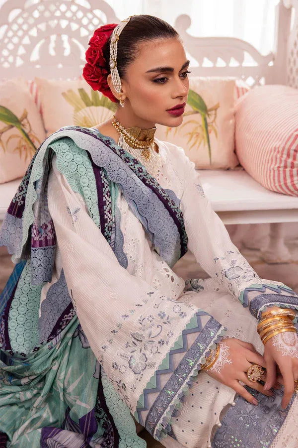 Nureh | Maya Lawn 24 | NS-112 - Aqsa Fabrics