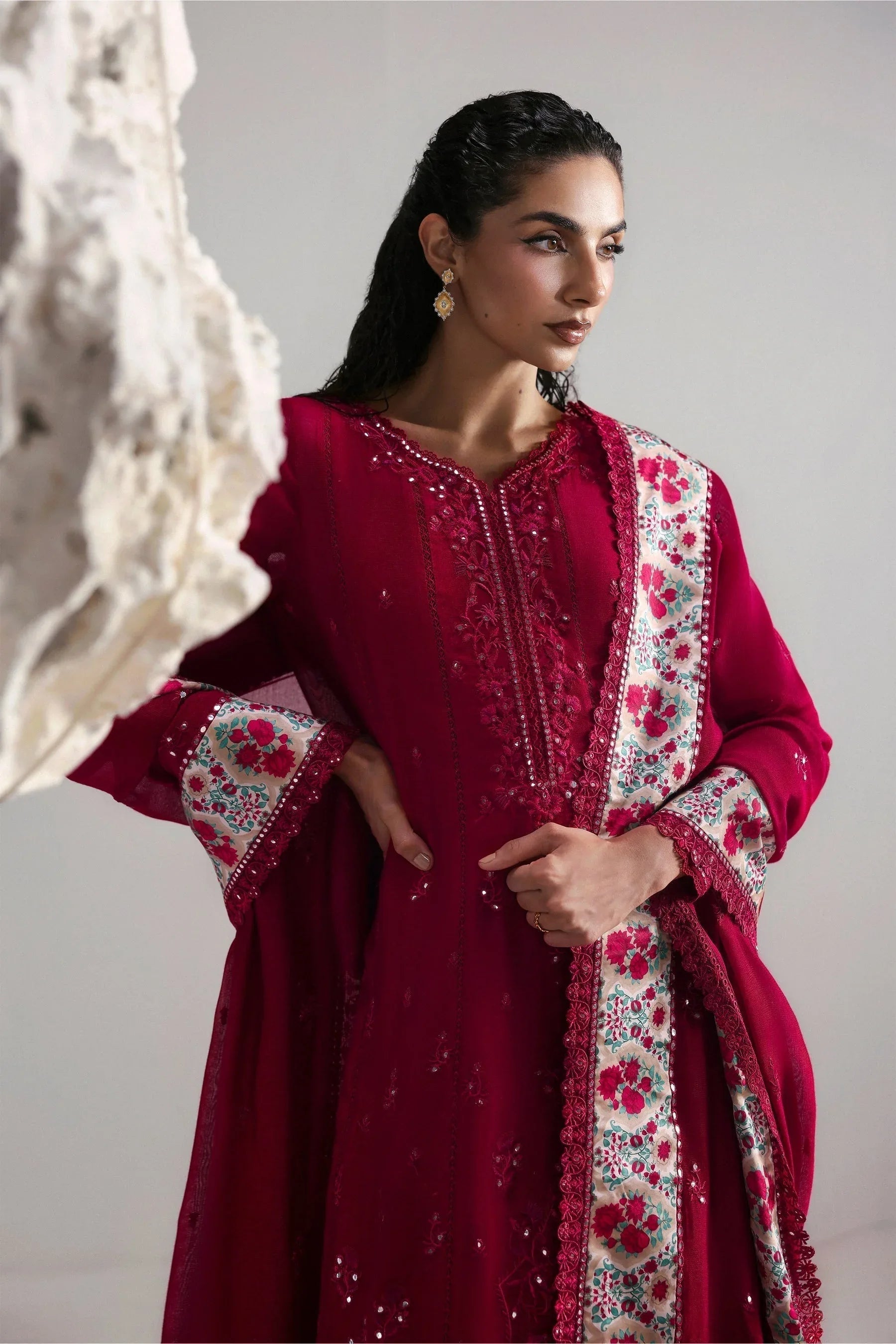 Afrozeh | Slate Ready to Wear | Roselith - Aqsa Fabrics