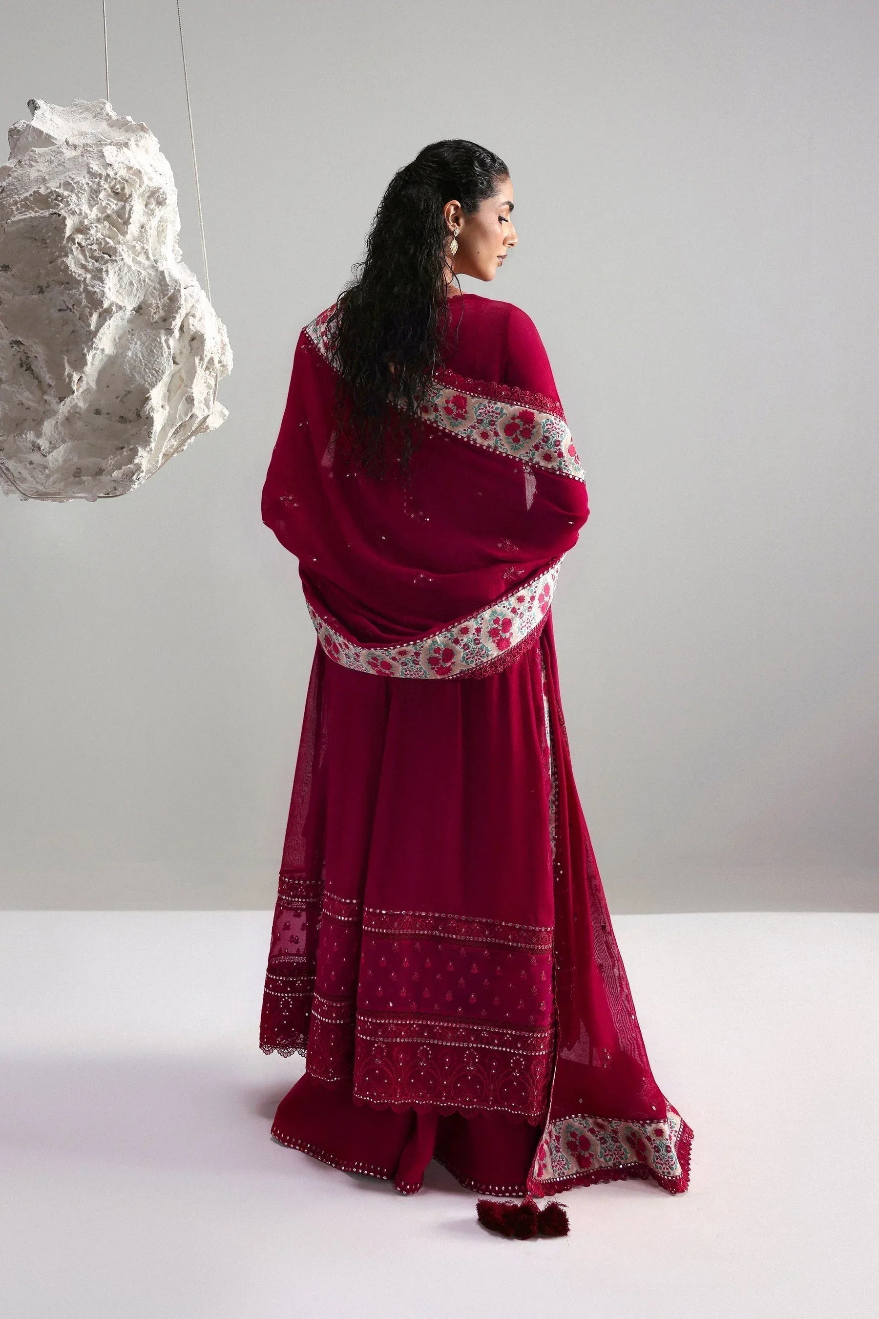 Afrozeh | Slate Ready to Wear | Roselith - Aqsa Fabrics