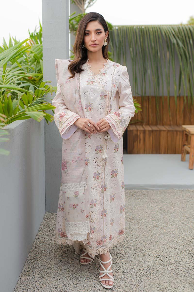 Qalamkar | Q Line Lawn Collection | JK-13 OPALINE - Aqsa Fabrics