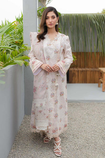 Qalamkar | Q Line Lawn Collection | JK-13 OPALINE - Aqsa Fabrics