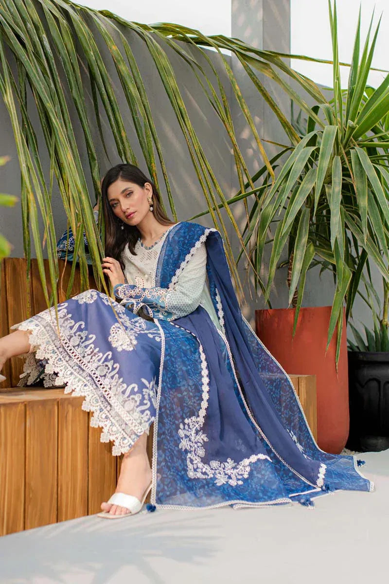 Qalamkar | Q Line Lawn Collection | JK-07 ELZA - Aqsa Fabrics