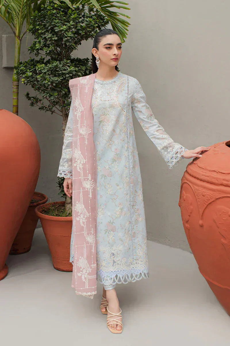Qalamkar | Q Line Lawn Collection | JK-06 OCTAVIA - Aqsa Fabrics