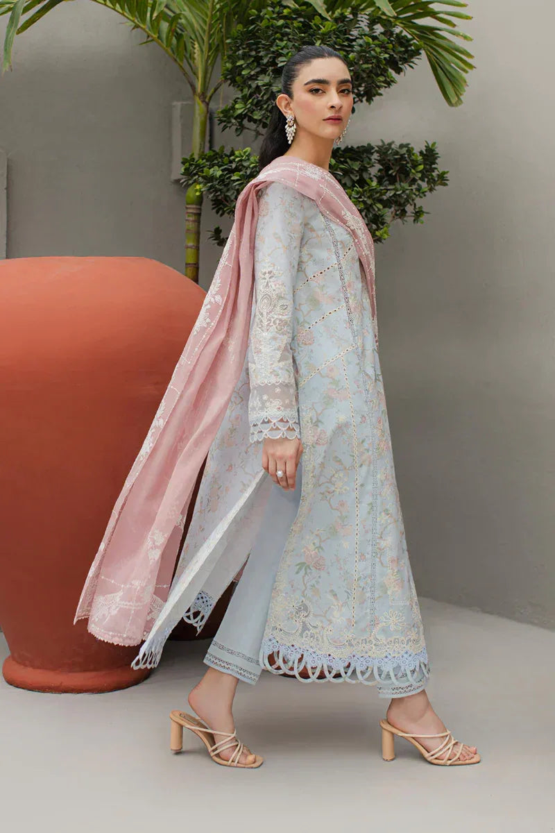 Qalamkar | Q Line Lawn Collection | JK-06 OCTAVIA - Aqsa Fabrics