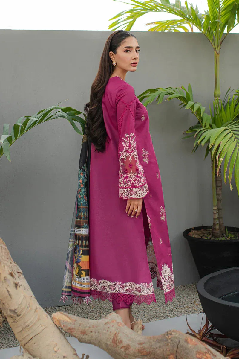 Qalamkar | Q Line Lawn Collection | JK-16 SERAPHINA - Aqsa Fabrics