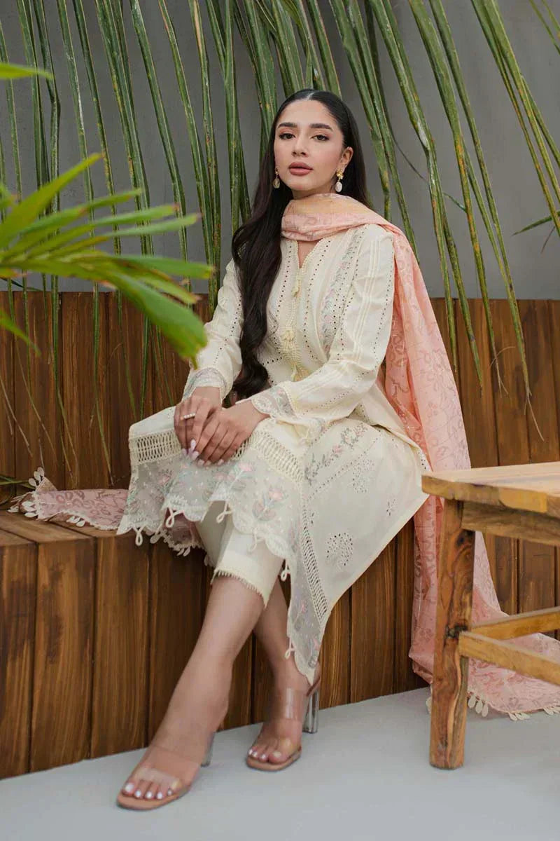 Qalamkar | Q Line Lawn Collection | JK-05 MELIORA - Aqsa Fabrics