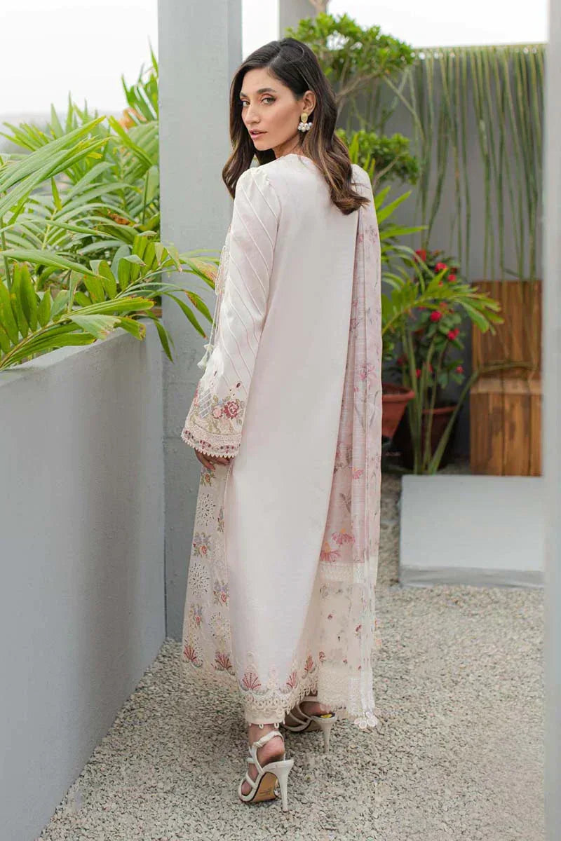 Qalamkar | Q Line Lawn Collection | JK-13 OPALINE - Aqsa Fabrics