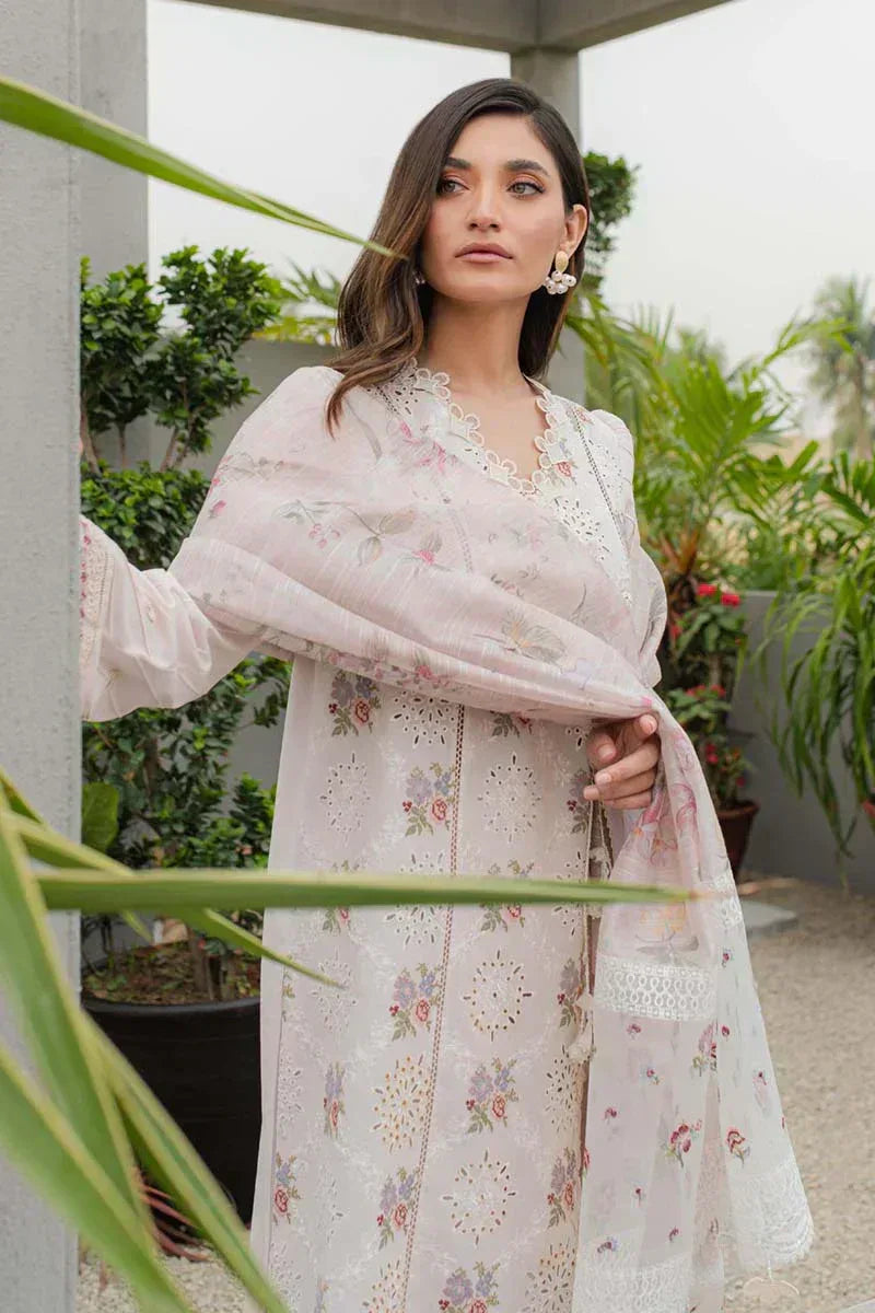 Qalamkar | Q Line Lawn Collection | JK-13 OPALINE - Aqsa Fabrics