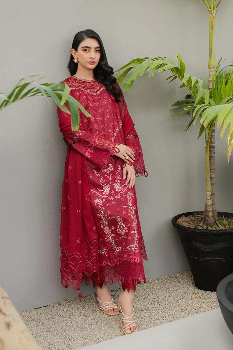 Qalamkar | Q Line Lawn Collection | JK-14 MANON - Aqsa Fabrics