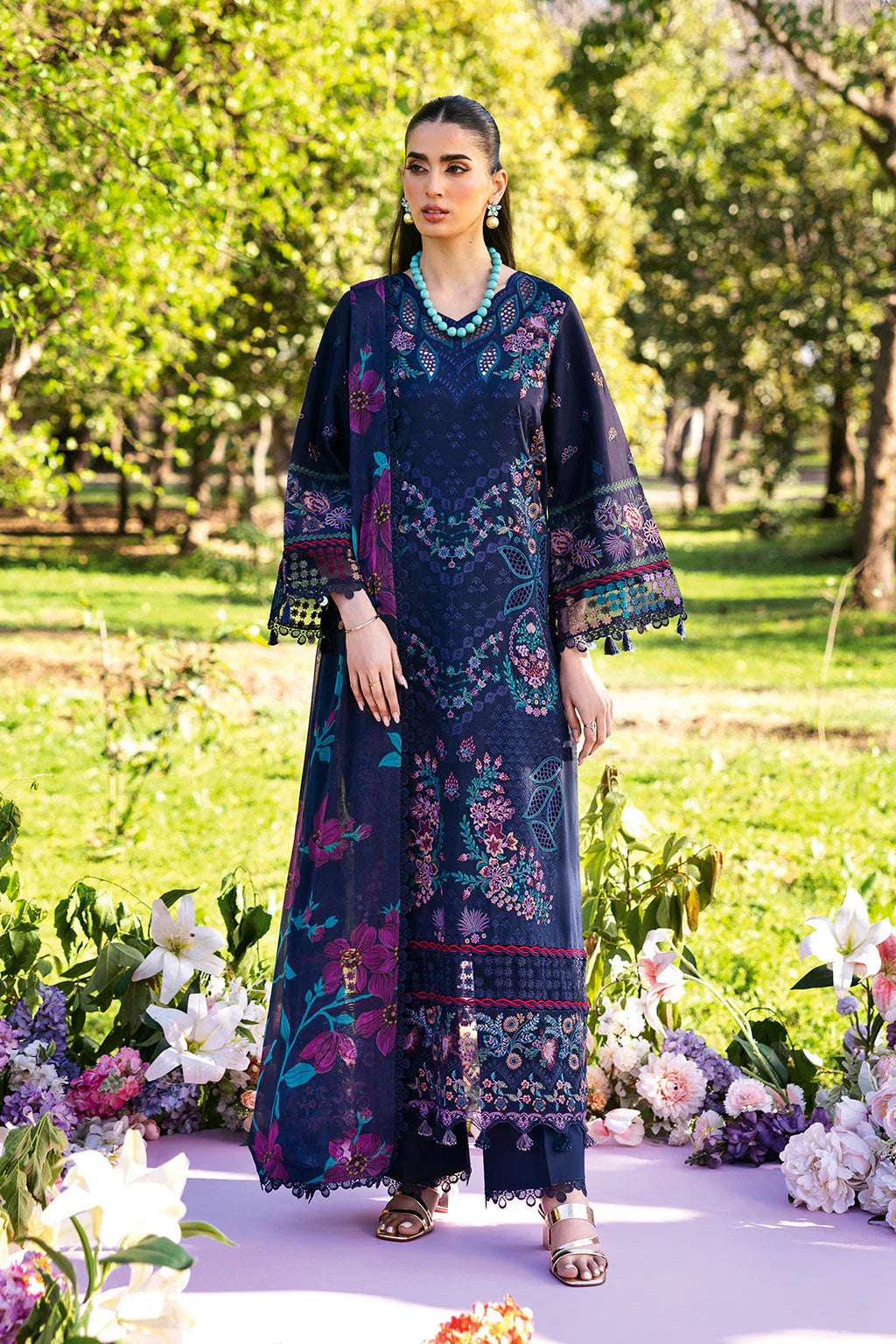 Ramsha | Riwayat Lawn Collection | Y-1307 - Aqsa Fabrics