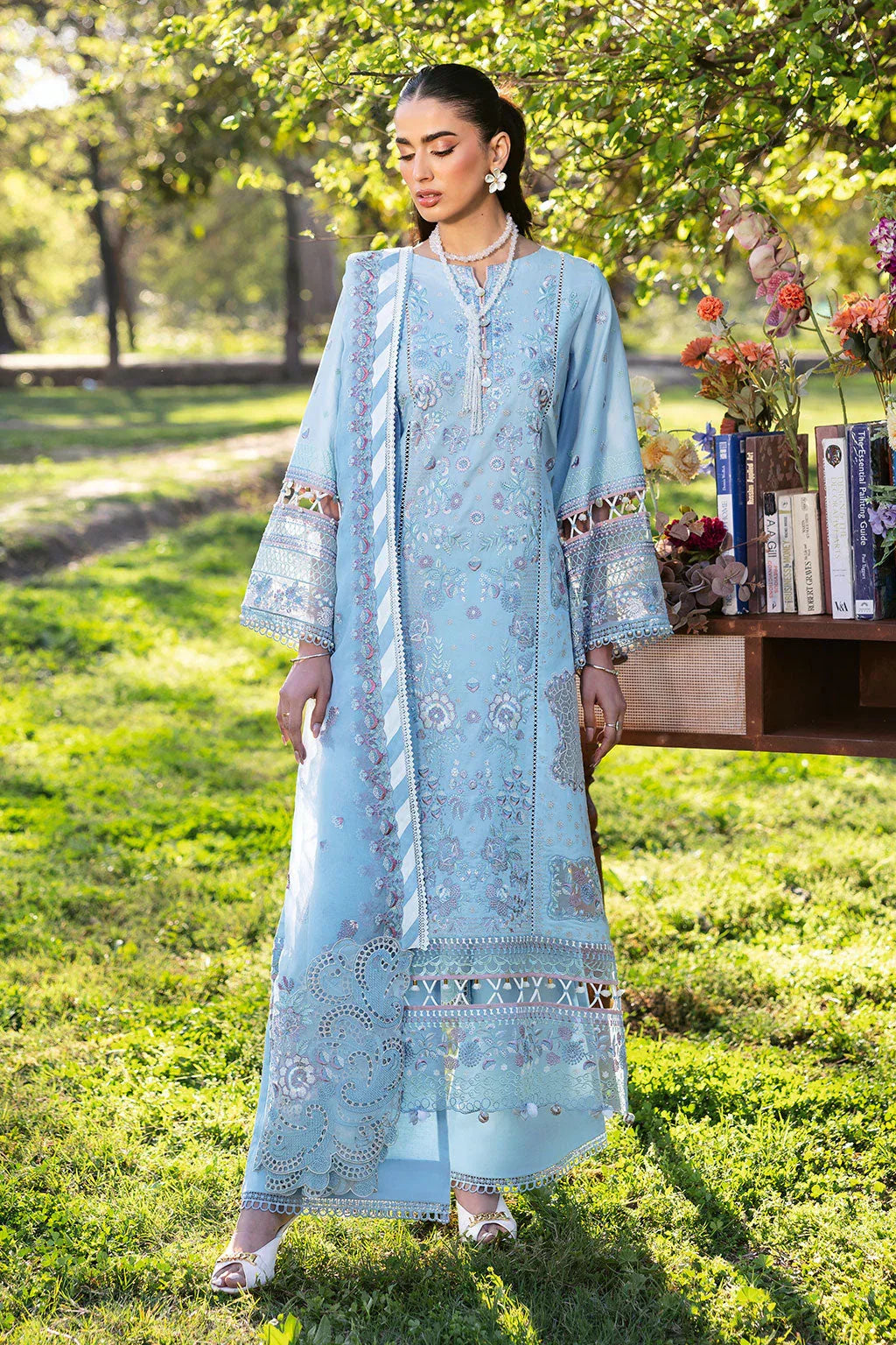 Ramsha | Riwayat Lawn Collection | Y-1306 - Aqsa Fabrics