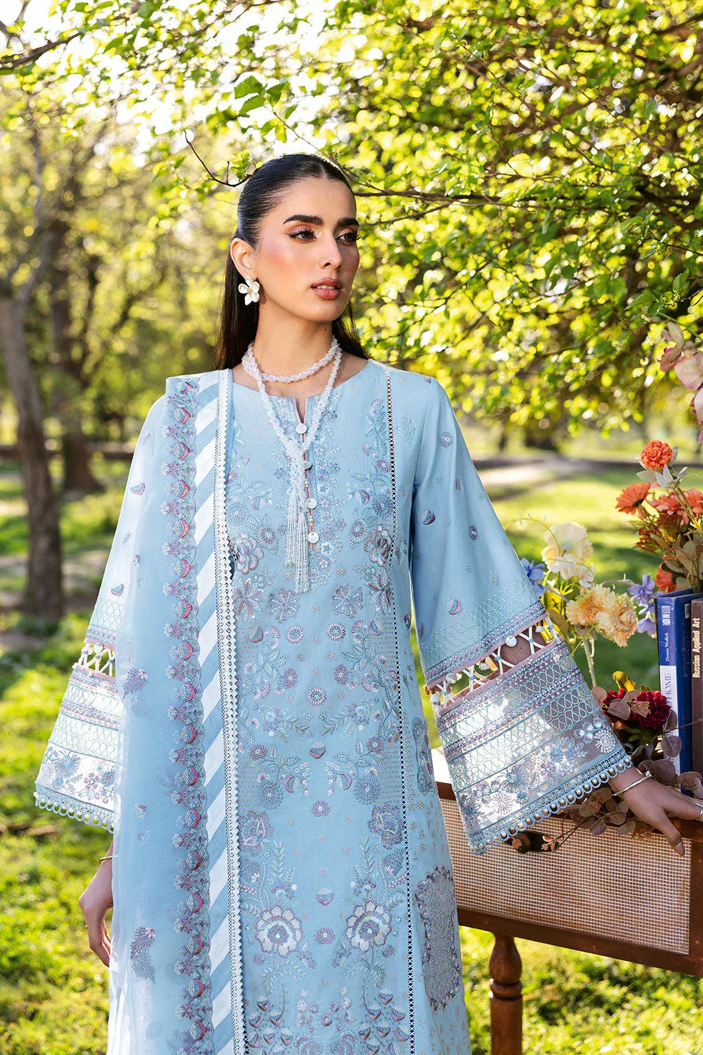 Ramsha | Riwayat Lawn Collection | Y-1306 - Aqsa Fabrics