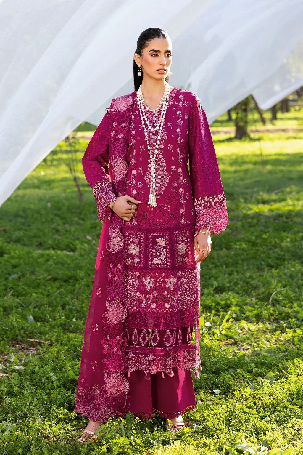 Ramsha | Riwayat Lawn Collection | Y-1301 - Aqsa Fabrics