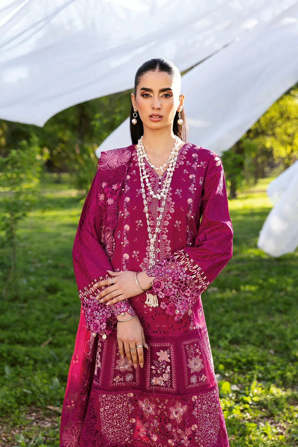 Ramsha | Riwayat Lawn Collection | Y-1301 - Aqsa Fabrics