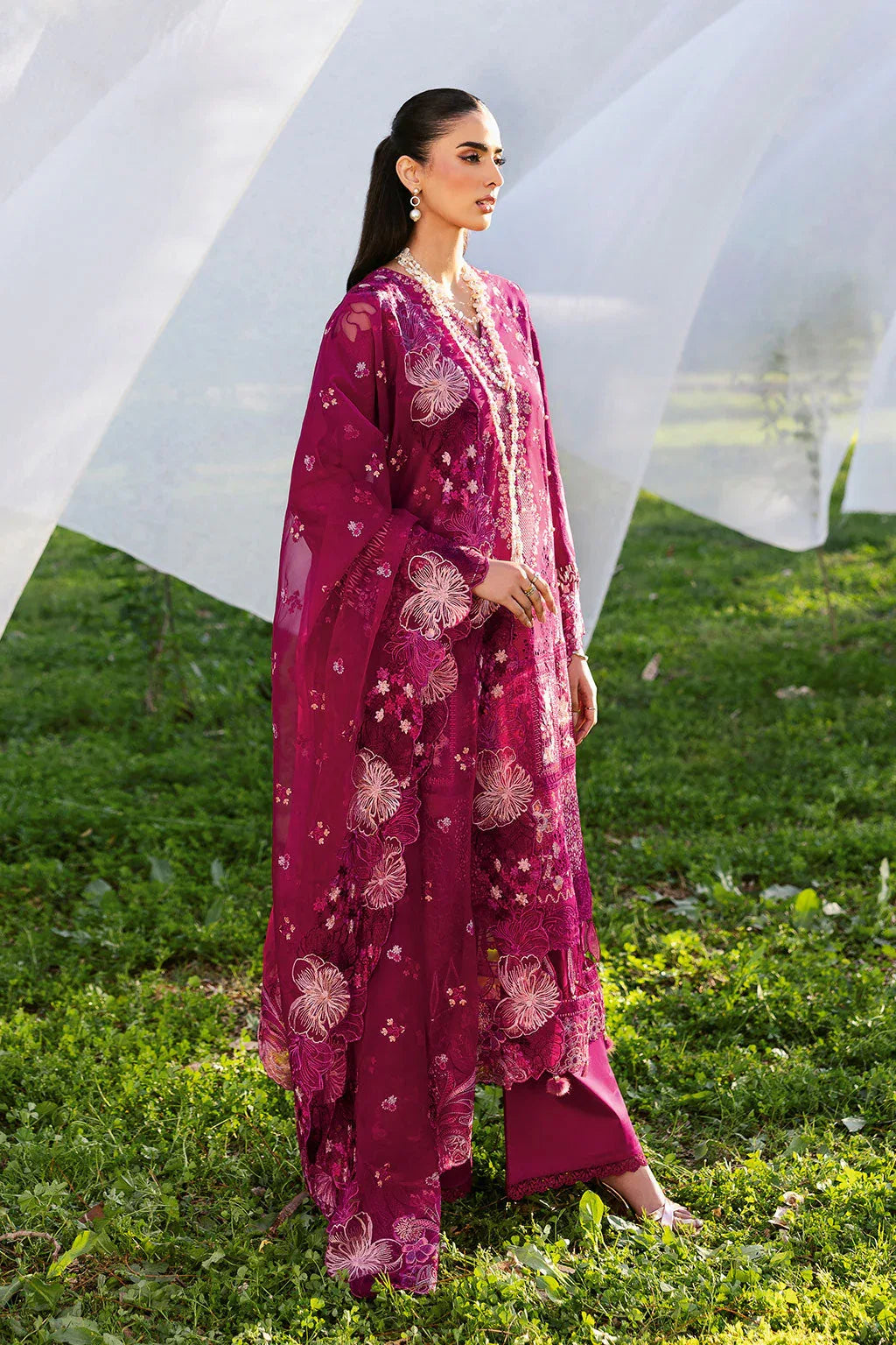 Ramsha | Riwayat Lawn Collection | Y-1301 - Aqsa Fabrics