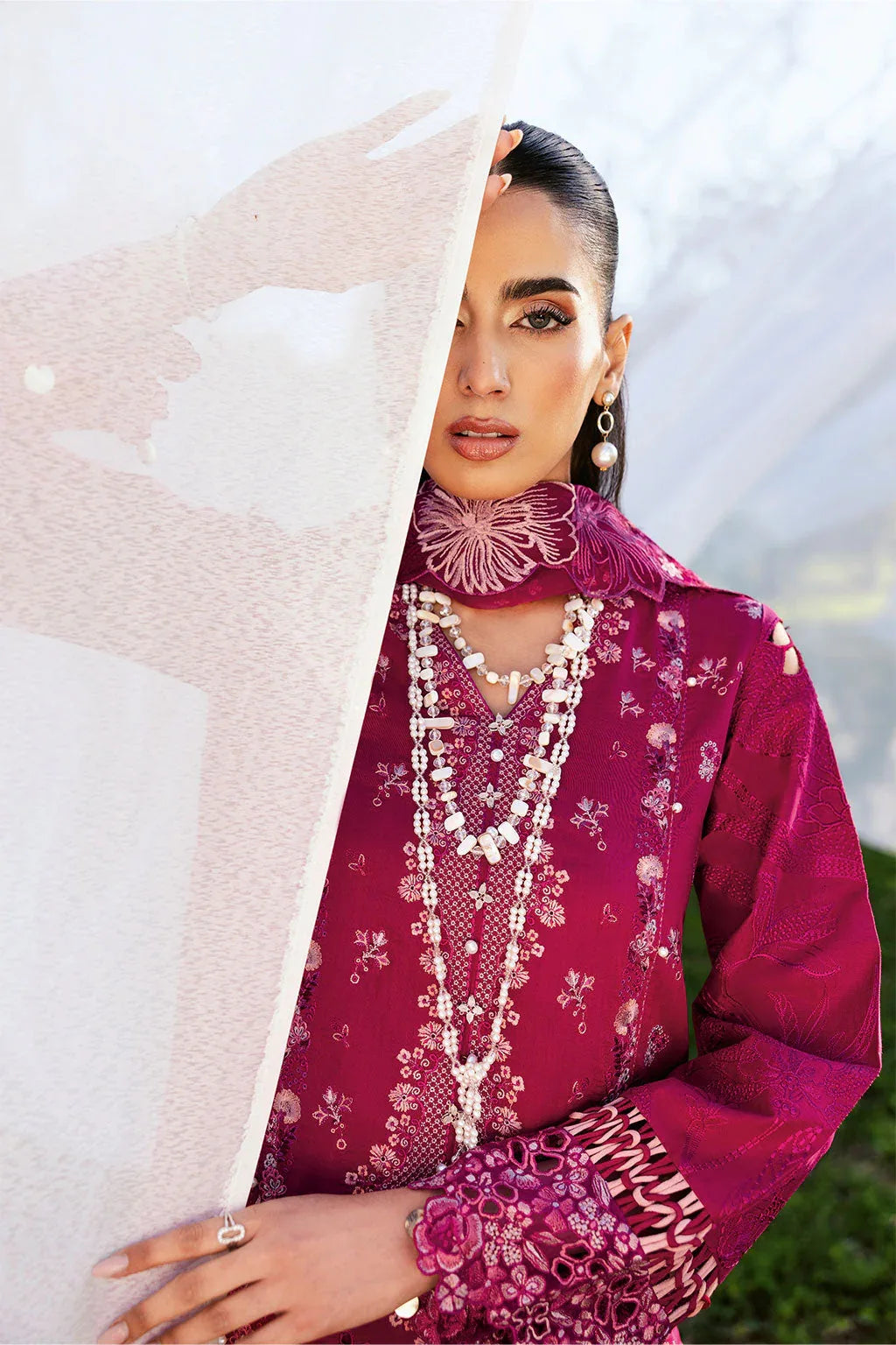 Ramsha | Riwayat Lawn Collection | Y-1301 - Aqsa Fabrics