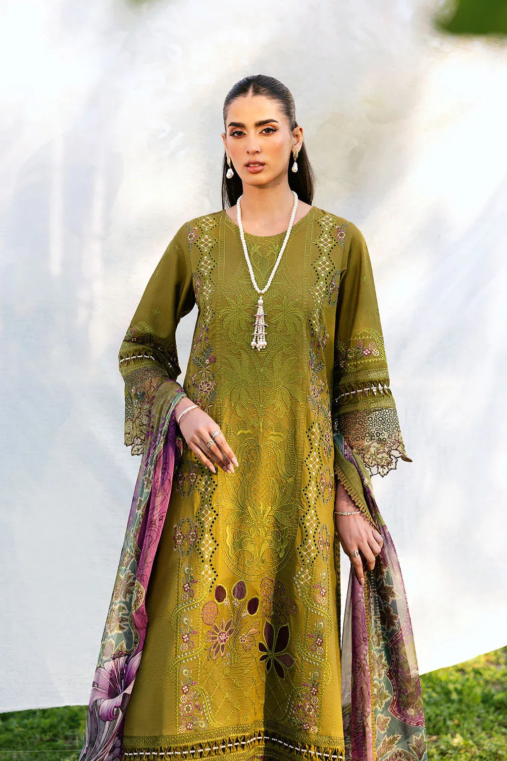 Ramsha | Riwayat Lawn Collection | Y-1303 - Aqsa Fabrics