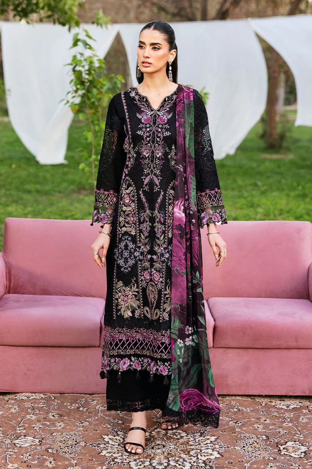 Ramsha | Riwayat Lawn Collection | Y-1302 - Aqsa Fabrics
