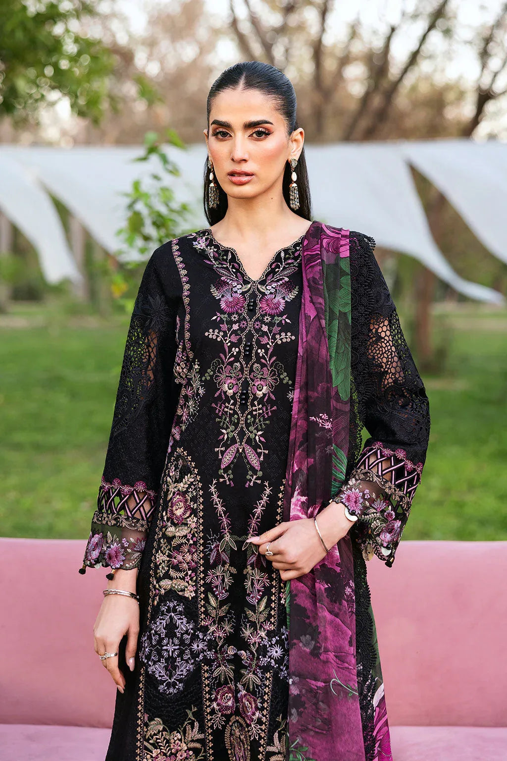 Ramsha | Riwayat Lawn Collection | Y-1302 - Aqsa Fabrics