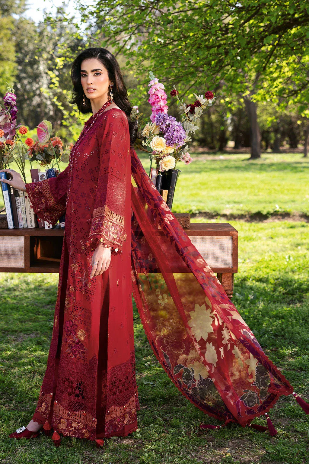 Ramsha | Riwayat Lawn Collection | Y-1309 - Aqsa Fabrics