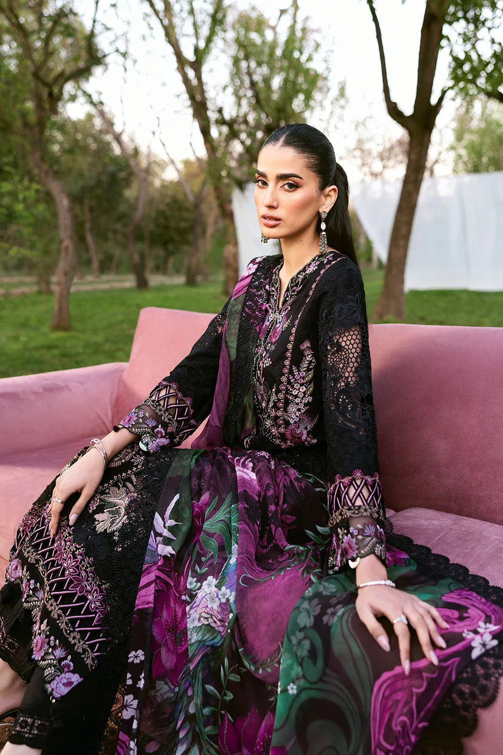 Ramsha | Riwayat Lawn Collection | Y-1302 - Aqsa Fabrics