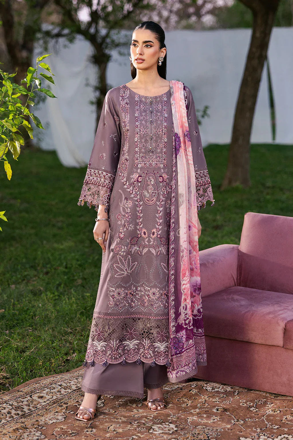 Ramsha | Riwayat Lawn Collection | Y-1310 - Aqsa Fabrics