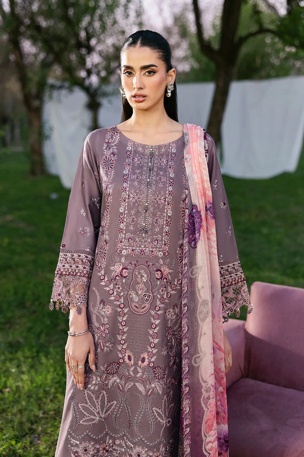 Ramsha | Riwayat Lawn Collection | Y-1310 - Aqsa Fabrics