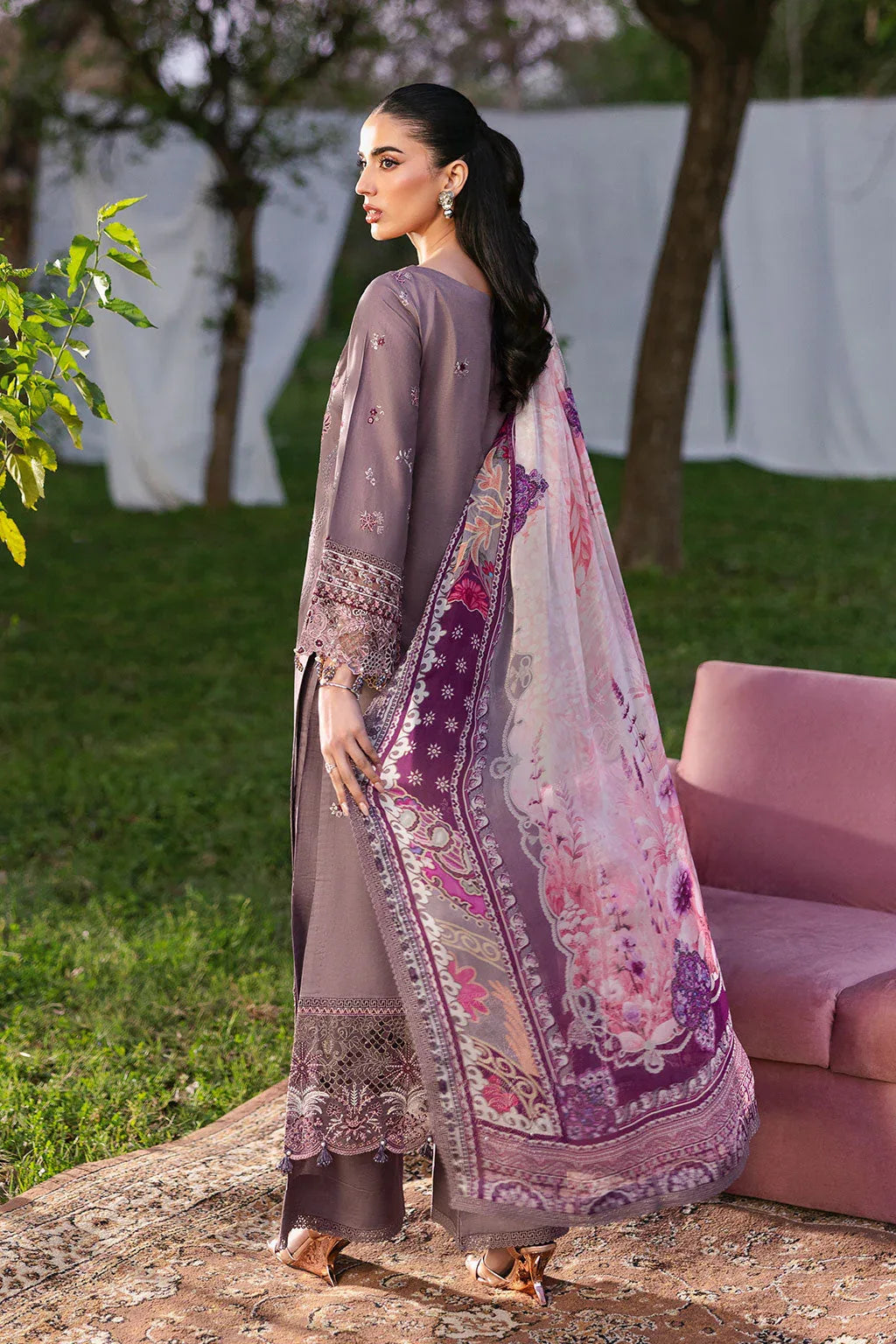 Ramsha | Riwayat Lawn Collection | Y-1310 - Aqsa Fabrics