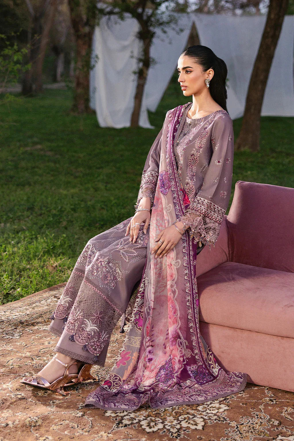 Ramsha | Riwayat Lawn Collection | Y-1310 - Aqsa Fabrics