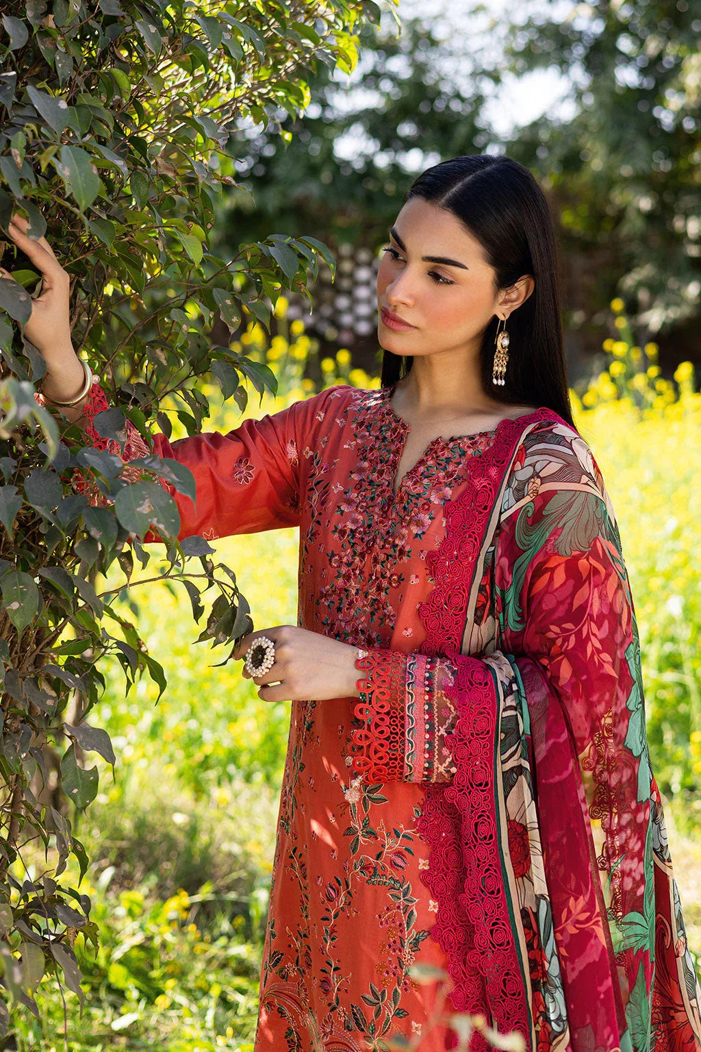 Ramsha | Riwayat Lawn Collection | Y-1205 - Aqsa Fabrics