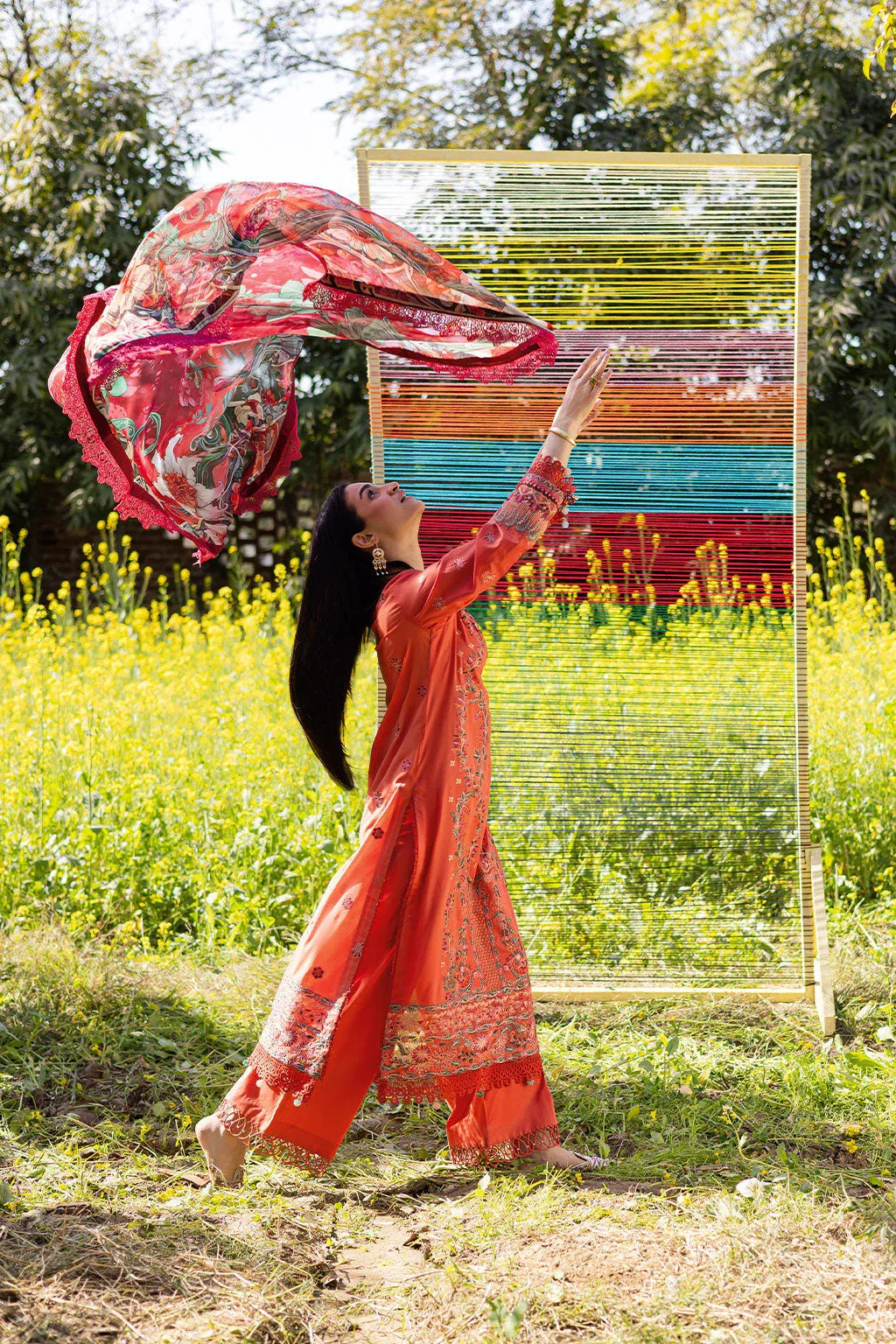 Ramsha | Riwayat Lawn Collection | Y-1205 - Aqsa Fabrics