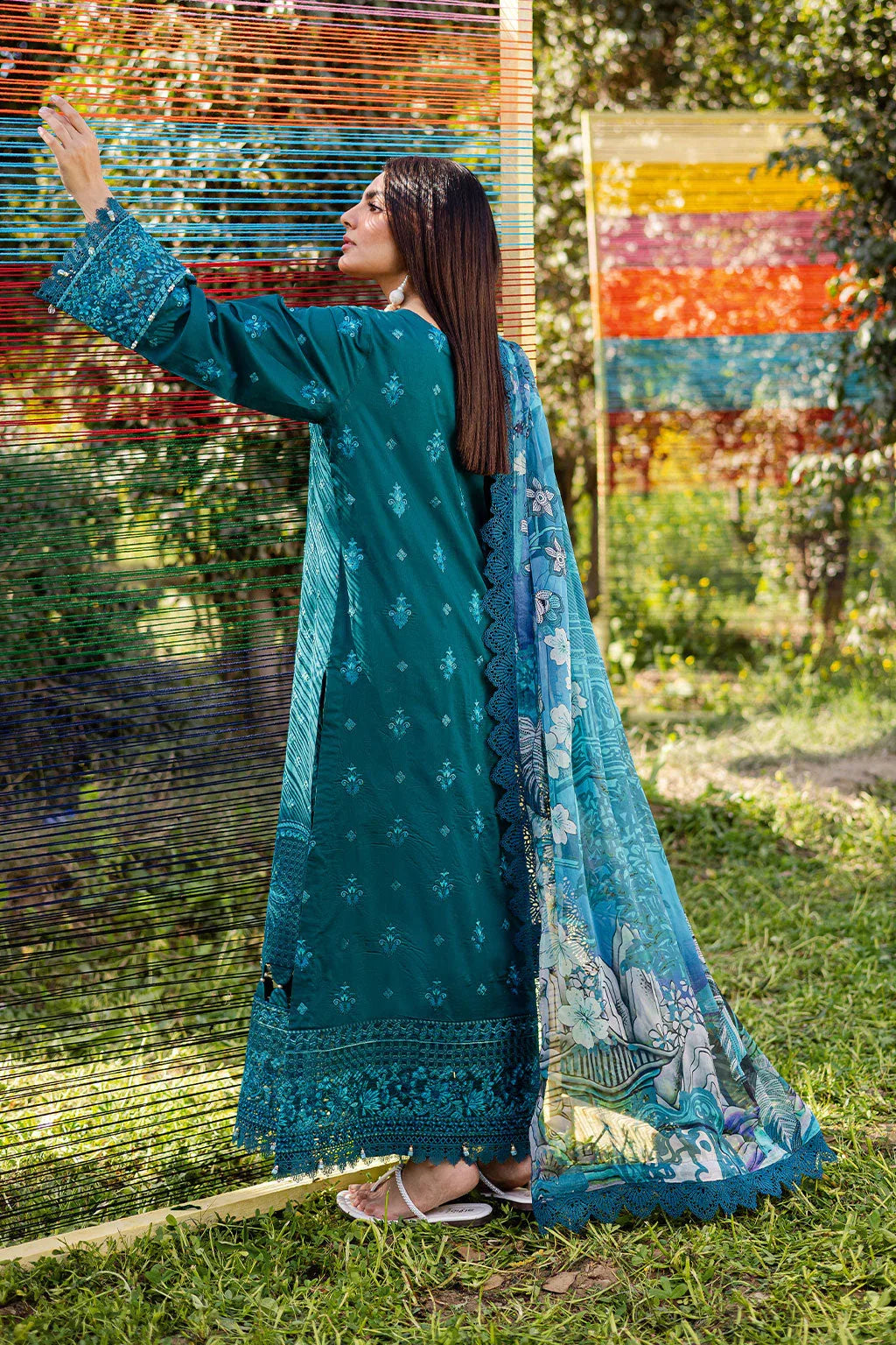 Ramsha | Riwayat Lawn Collection | Y-1206 - Aqsa Fabrics