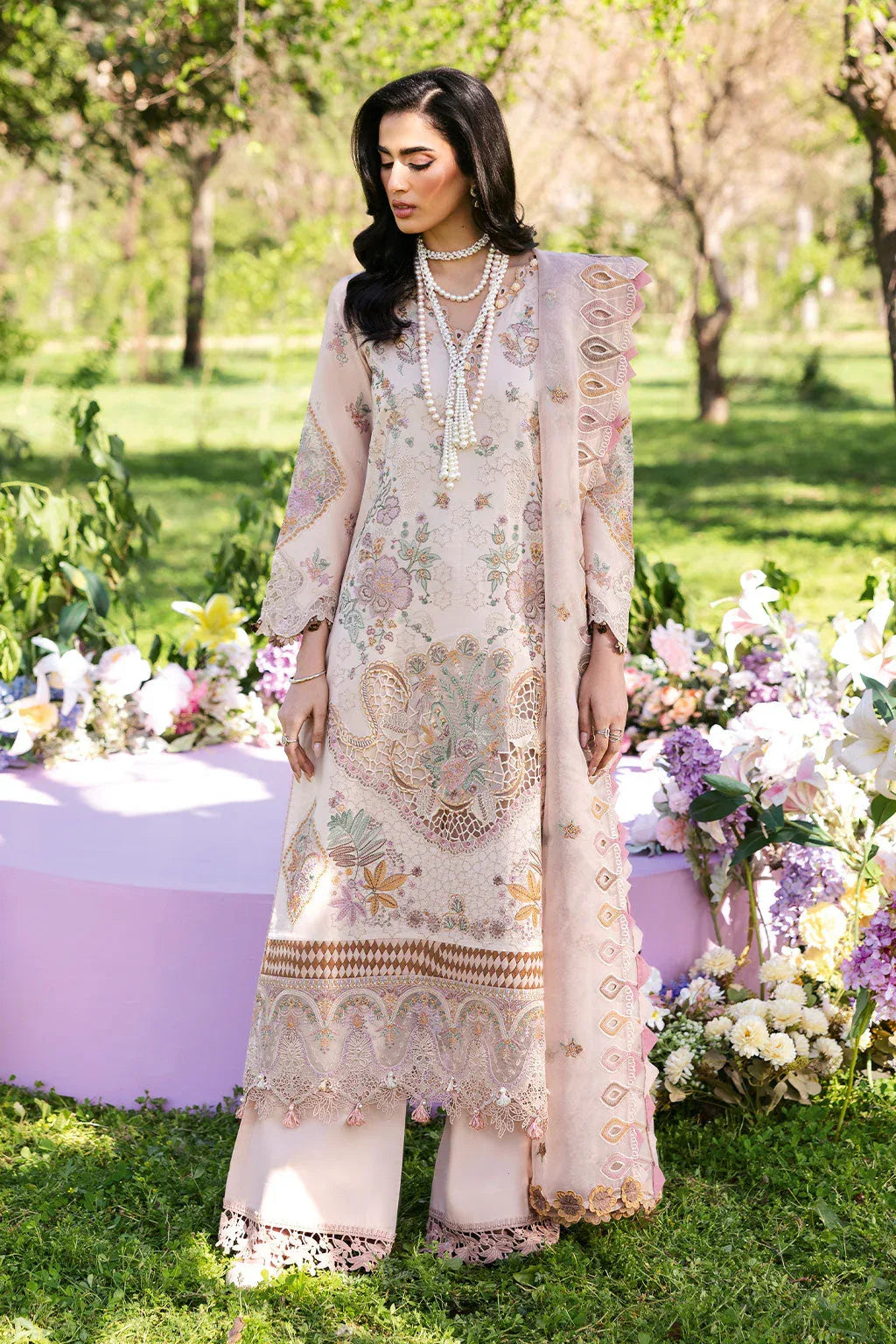 Ramsha | Riwayat Lawn Collection | Y-1308 - Aqsa Fabrics