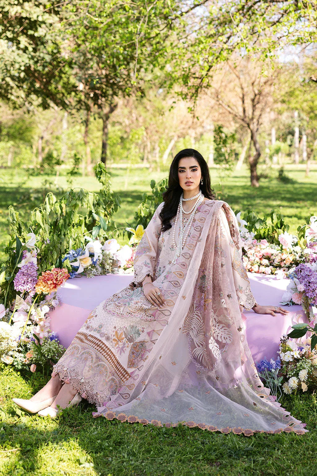 Ramsha | Riwayat Lawn Collection | Y-1308 - Aqsa Fabrics