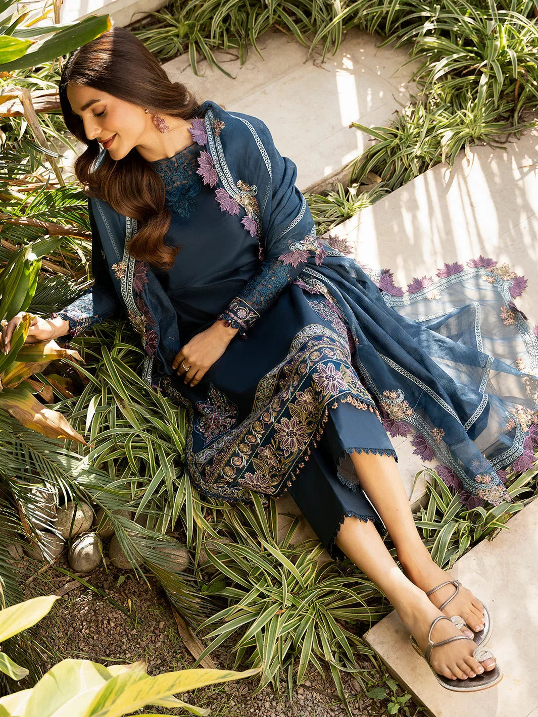 Izel | Mahveen Festive Lawn 25 | RAISA - Aqsa Fabrics