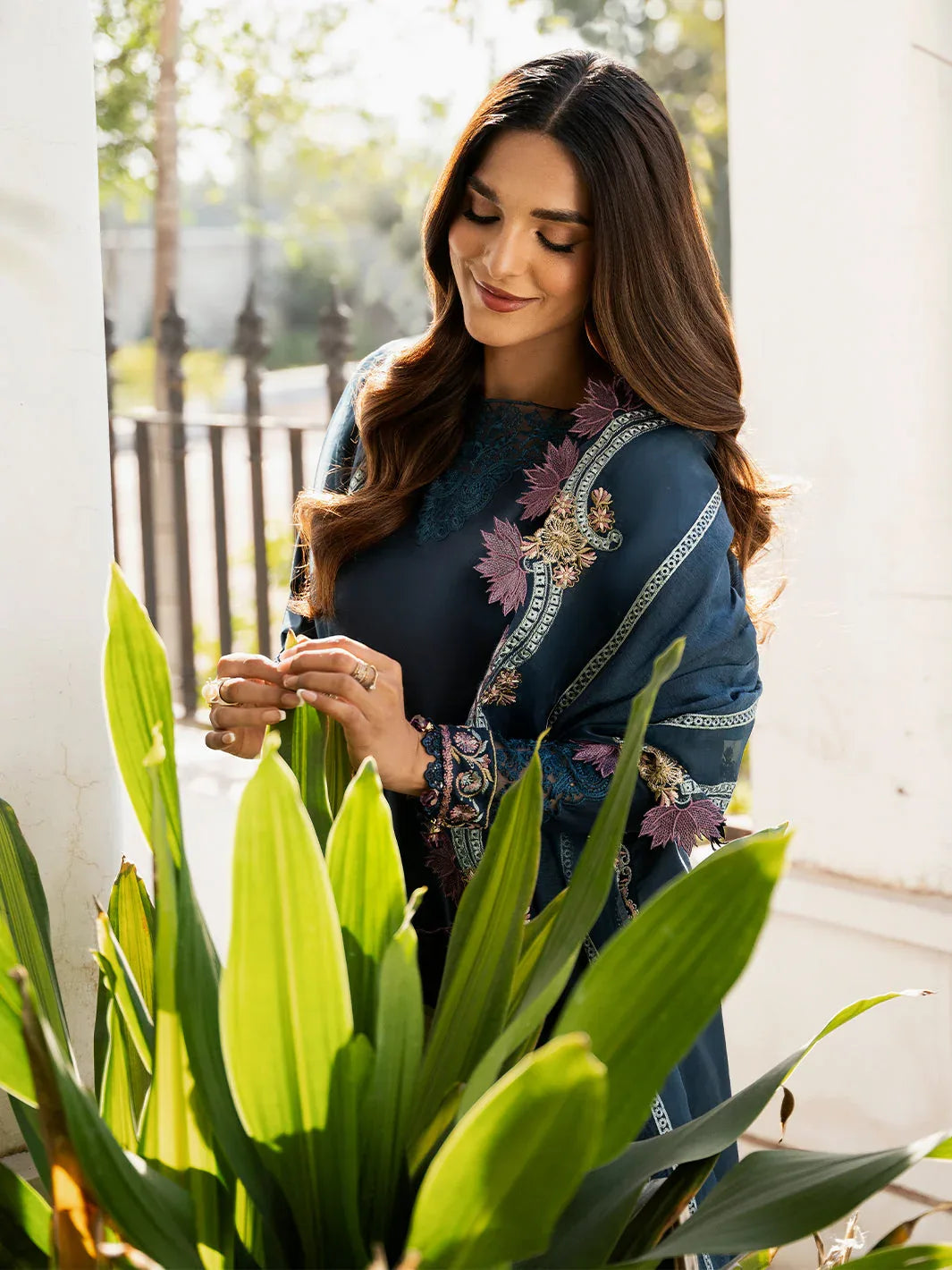 Izel | Mahveen Festive Lawn 25 | RAISA - Aqsa Fabrics