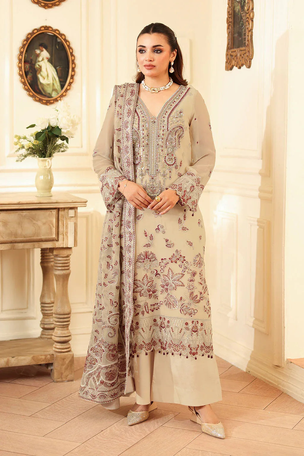 Ramsha | Dastaan Formals | T-401 - Aqsa Fabrics