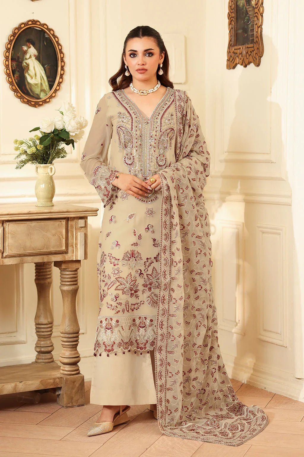 Ramsha | Dastaan Formals | T-401 - Aqsa Fabrics