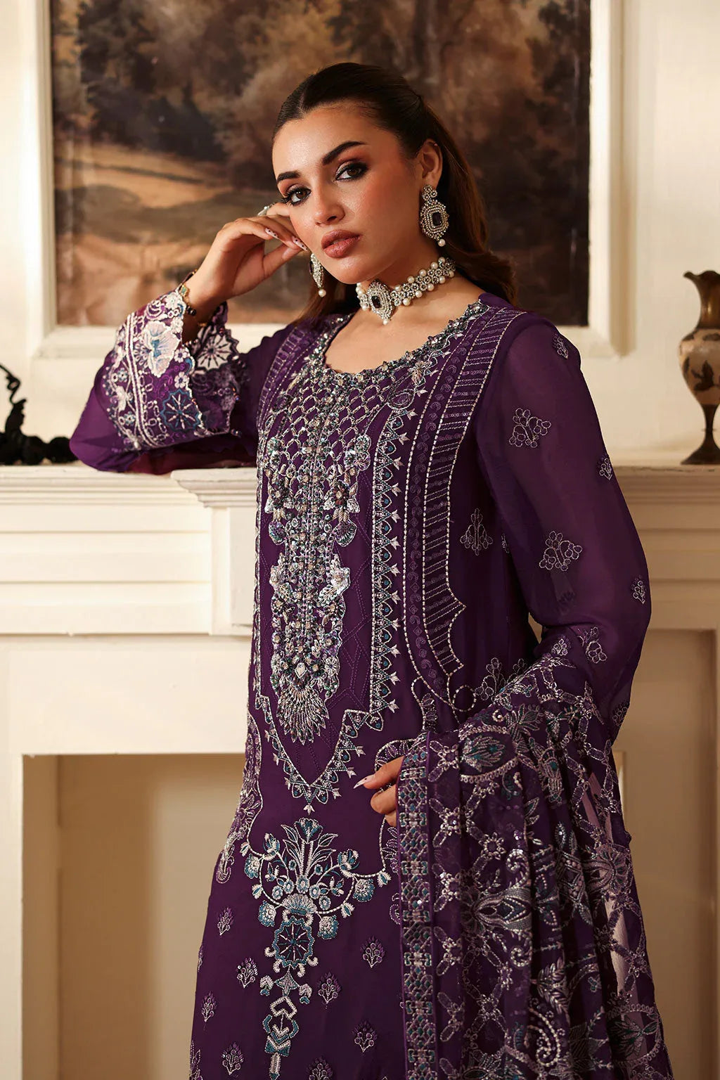 Ramsha | Dastaan Formals | T-406 - Aqsa Fabrics