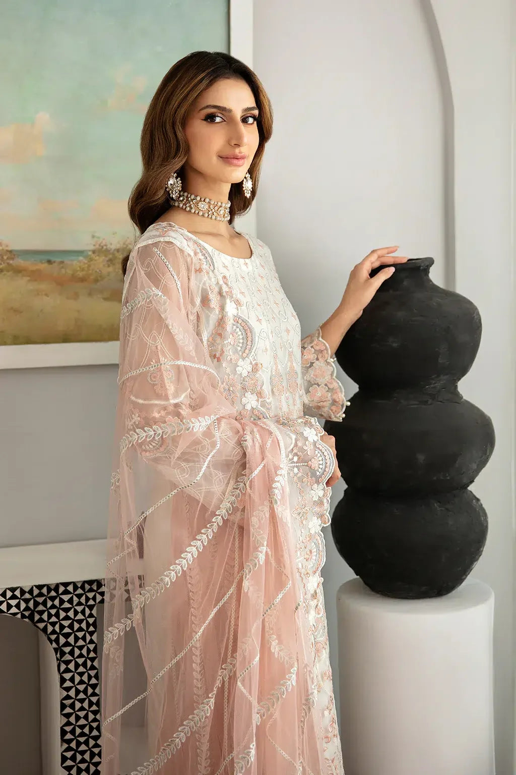 Ramsha | Rangoon Chiffon Collection | D-1103 - Aqsa Fabrics