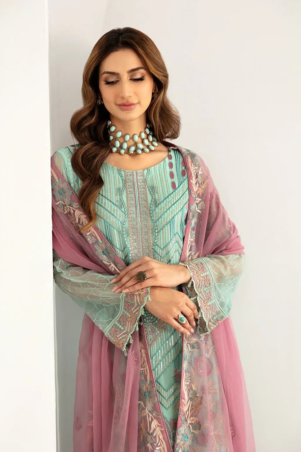 Ramsha | Rangoon Chiffon Collection | D-1107 - Aqsa Fabrics