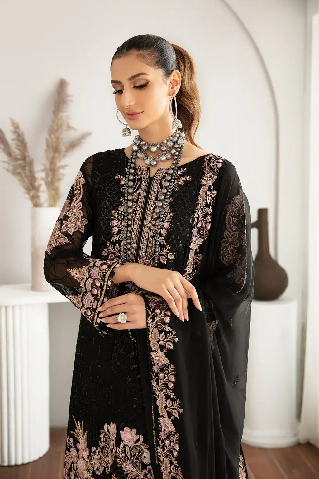 Ramsha | Rangoon Chiffon Collection | D-1106 - Aqsa Fabrics