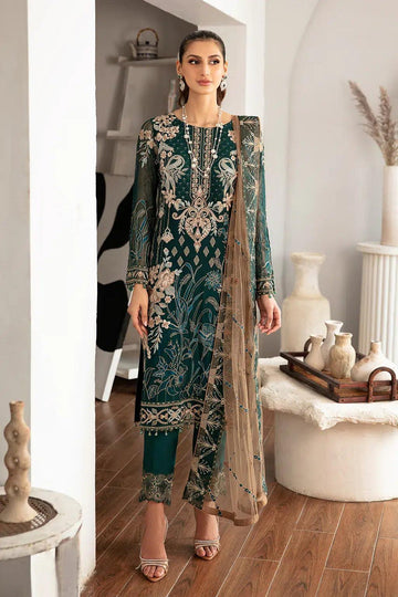 Ramsha | Rangoon Chiffon Collection | D-1101 - Aqsa Fabrics