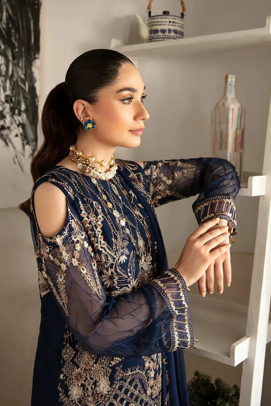 Ramsha | Rangoon Chiffon Collection | D-1111 - Aqsa Fabrics