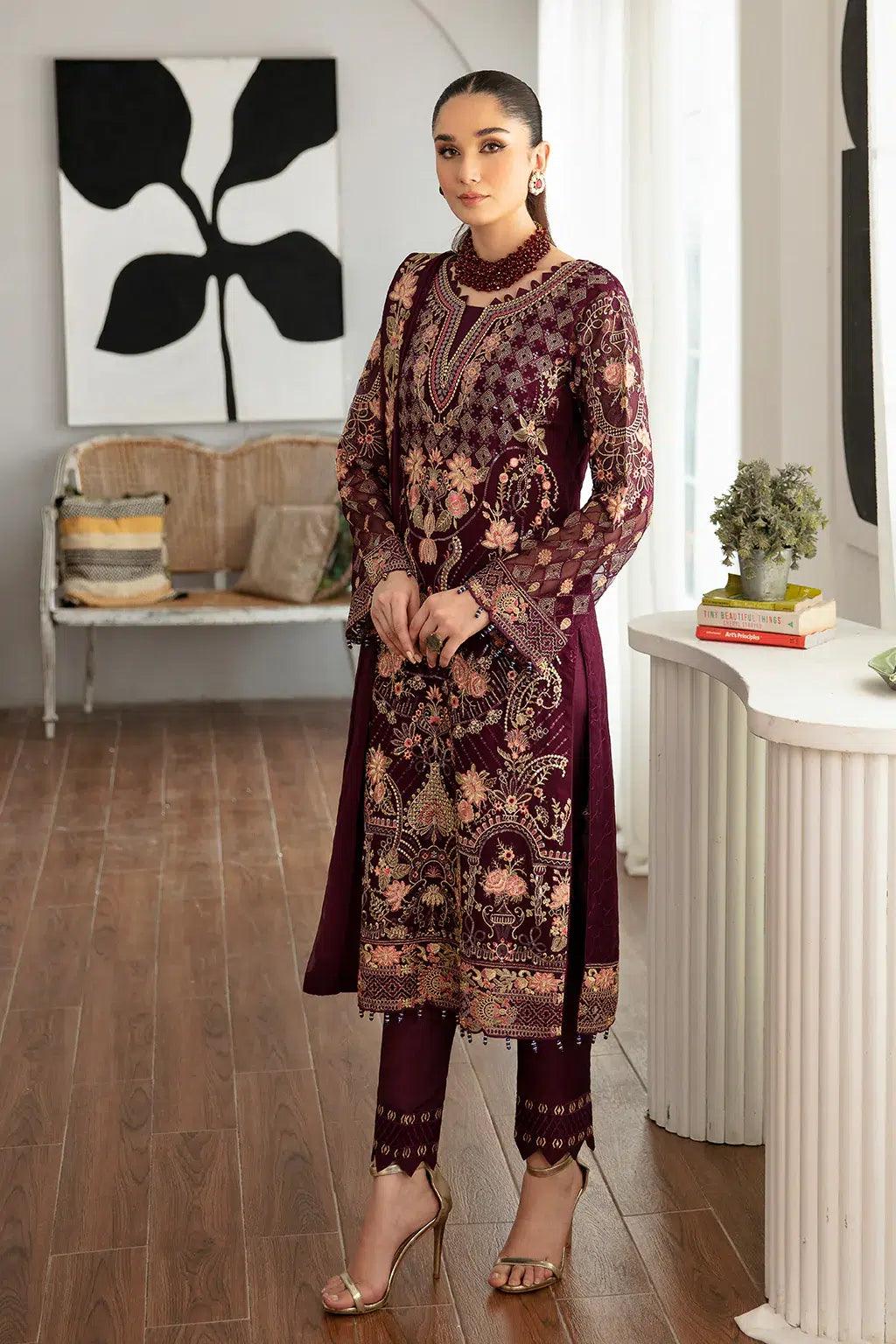 Ramsha | Rangoon Chiffon Collection | D-1104 - Aqsa Fabrics