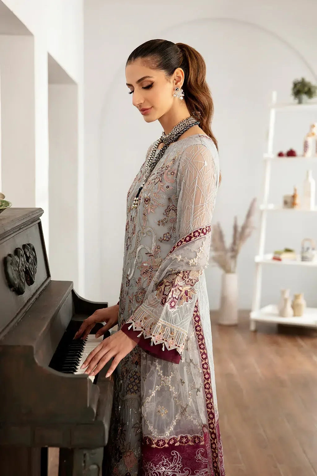 Ramsha | Rangoon Chiffon Collection | D-1109 - Aqsa Fabrics