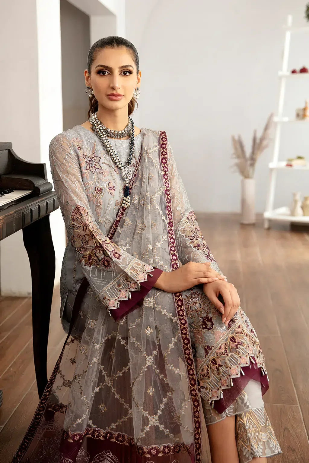 Ramsha | Rangoon Chiffon Collection | D-1109 - Aqsa Fabrics