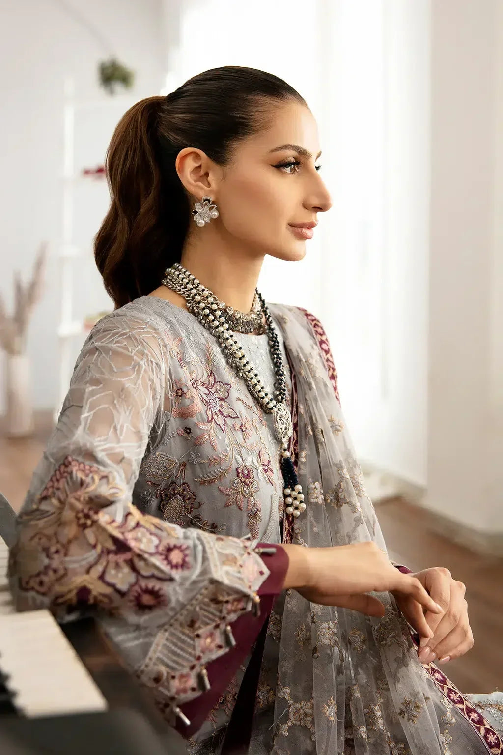 Ramsha | Rangoon Chiffon Collection | D-1109 - Aqsa Fabrics