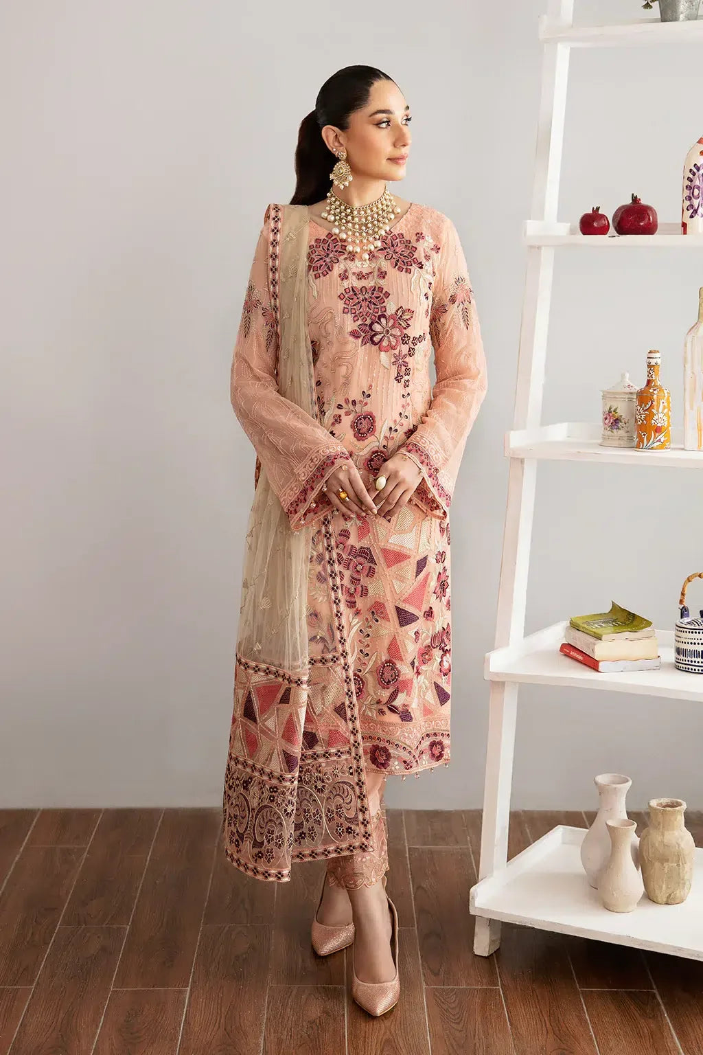 Ramsha | Rangoon Chiffon Collection | D-1112 - Aqsa Fabrics
