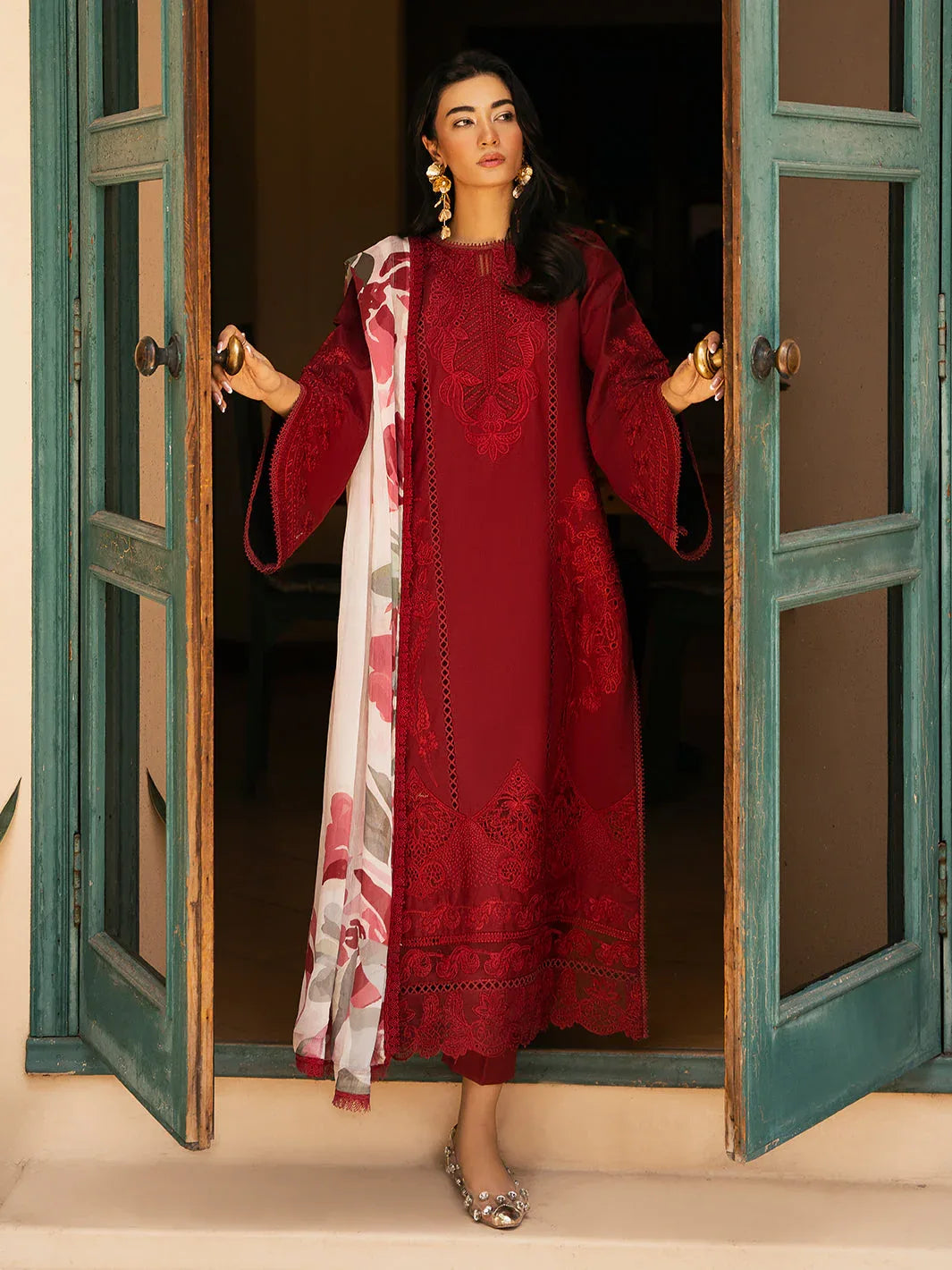 Izel | Dastak Luxury Lawn | REET - Aqsa Fabrics